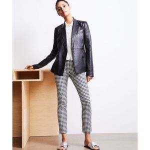 Theory Classic Skinny Cropped Pants (Gingham)